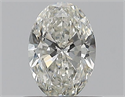 Natural Diamond 0.51 Carats, Oval with  Cut, I Color, SI2 Clarity and Certified by GIA