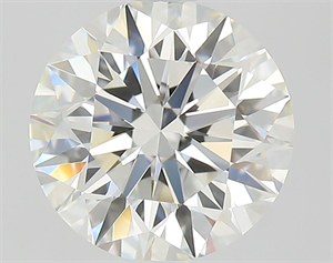 Picture of Natural Diamond 1.08 Carats, Round with Excellent Cut, I Color, VVS2 Clarity and Certified by GIA