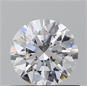 Natural Diamond 0.70 Carats, Round with Excellent Cut, D Color, SI1 Clarity and Certified by GIA