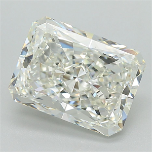 Picture of Natural Diamond 3.53 Carats, Radiant with  Cut, J Color, VVS1 Clarity and Certified by GIA