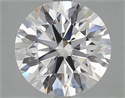 Lab Grown Diamond 4.01 Carats, Round with Excellent Cut, D Color, VVS1 Clarity and Certified by GIA