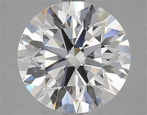 Picture of Lab Grown Diamond 4.01 Carats, Round with Excellent Cut, D Color, VVS1 Clarity and Certified by GIA