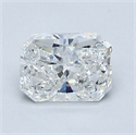 Diamante Natural 1.01 quilates, Radiante , Color F, claridad SI1 y certificado GIA