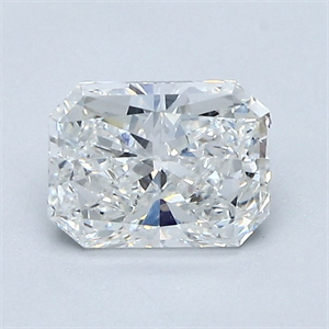 Foto Diamante Natural 1.01 quilates, Radiante , Color F, claridad SI1 y certificado GIA de