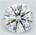 Lab Grown Diamond 3.14 Carats, Round with Excellent Cut, D Color, VVS1 Clarity and Certified by GIA