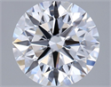 Lab Grown Diamond 1.04 Carats, Round with Ideal Cut, D Color, VVS1 Clarity and Certified by IGI