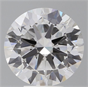 Lab Grown Diamond 6.05 Carats, Round with Excellent Cut, E Color, VVS2 Clarity and Certified by IGI