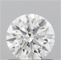 Lab Grown Diamond 0.72 Carats, Round with Excellent Cut, D Color, VVS2 Clarity and Certified by IGI