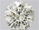 Natural Diamond 3.02 Carats, Round with Excellent Cut, K Color, SI1 Clarity and Certified by IGI