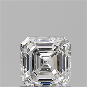 Foto Diamante Natural 0.93 quilates, Asscher , Color F, claridad SI1 y certificado GIA de