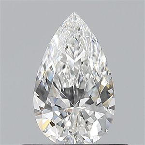 Picture of Natural Diamond 0.50 Carats, Pear with  Cut, F Color, VVS2 Clarity and Certified by GIA