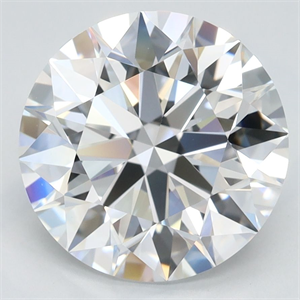 Picture of Lab Grown Diamond 3.34 Carats, Round with Ideal Cut, D Color, IF Clarity and Certified by IGI