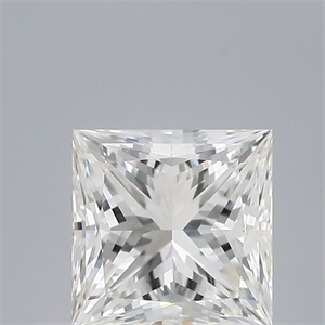 Picture of Natural Diamond 0.61 Carats, Princess with  Cut, H Color, IF Clarity and Certified by GIA
