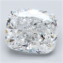 Diamante Natural 4.02 quilates, Del cojín , Color E, claridad VS2 y certificado GIA