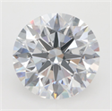 Lab Grown Diamond 3.32 Carats, Round with Excellent Cut, D Color, VVS1 Clarity and Certified by GIA