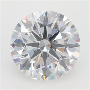 Picture of Lab Grown Diamond 3.32 Carats, Round with Excellent Cut, D Color, VVS1 Clarity and Certified by GIA