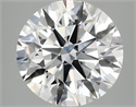 Lab Grown Diamond 3.02 Carats, Round with Excellent Cut, E Color, VS1 Clarity and Certified by IGI