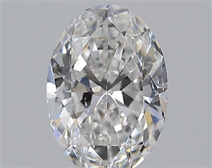 Foto Diamante Natural 0.50 quilates, Ovalado , Color E, claridad SI2 y certificado GIA de