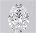 Diamante Natural 0.56 quilates, Ovalado , Color E, claridad VS2 y certificado GIA