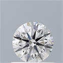 Natural Diamond 0.53 Carats, Round with Excellent Cut, E Color, SI1 Clarity and Certified by GIA