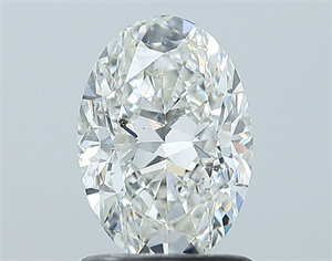 Foto Diamante Natural 1.21 quilates, Ovalado , Color H, claridad SI1 y certificado GIA de