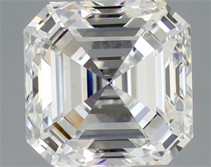 Foto Diamante Natural 2.50 quilates, Asscher , Color G, claridad VS1 y certificado GIA de