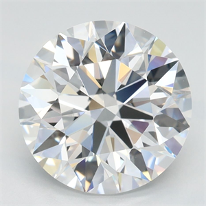Picture of Lab Grown Diamond 3.14 Carats, Round with Ideal Cut, D Color, IF Clarity and Certified by IGI