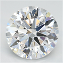 Del inventario de diamantes de laboratorio, 3.14 quilates, Redondo , Color D, claridad IF y certificado IGI