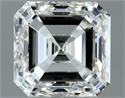 Natural Diamond 1.20 Carats, Asscher with  Cut, H Color, SI1 Clarity and Certified by IGI