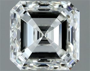 Foto Diamante Natural 1.20 quilates, Asscher , Color H, claridad SI1 y certificado IGI de
