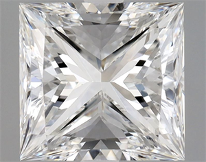 Picture of Natural Diamond 2.01 Carats, Princess with  Cut, E Color, VS2 Clarity and Certified by GIA
