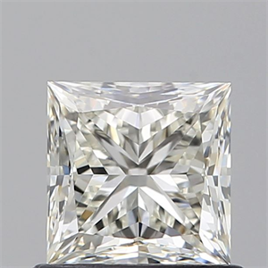 Picture of Natural Diamond 0.90 Carats, Princess with  Cut, J Color, VVS2 Clarity and Certified by GIA