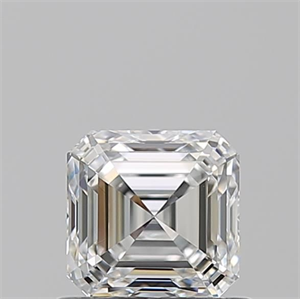 Foto Diamante Natural 0.82 quilates, Asscher , Color F, claridad VS1 y certificado GIA de