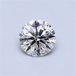 Picture of Natural Diamond 0.51 Carats, Round with Excellent Cut, I Color, SI2 Clarity and Certified by GIA