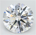 Lab Grown Diamond 5.19 Carats, Round with Excellent Cut, D Color, VVS1 Clarity and Certified by GIA