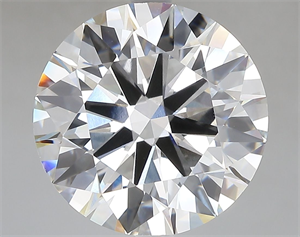 Picture of Lab Grown Diamond 7.07 Carats, Round with Ideal Cut, F Color, VVS2 Clarity and Certified by IGI