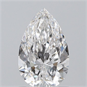Diamante Natural 0.73 quilates, De pera , Color E, claridad VVS2 y certificado GIA