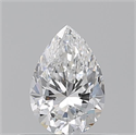 Natural Diamond 0.50 Carats, Pear with  Cut, E Color, VVS2 Clarity and Certified by GIA