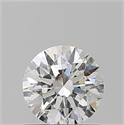 Natural Diamond 0.70 Carats, Round with Excellent Cut, H Color, VVS2 Clarity and Certified by GIA