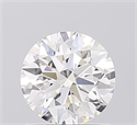 Lab Grown Diamond 1.04 Carats, Round with Ideal Cut, D Color, VVS2 Clarity and Certified by IGI