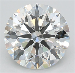 Picture of Lab Grown Diamond 3.37 Carats, Round with Ideal Cut, E Color, VVS1 Clarity and Certified by IGI