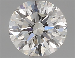 Picture of Natural Diamond 0.58 Carats, Round with Excellent Cut, H Color, VVS2 Clarity and Certified by GIA