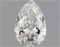 Natural Diamond 0.52 Carats, Pear with  Cut, E Color, VS2 Clarity and Certified by GIA
