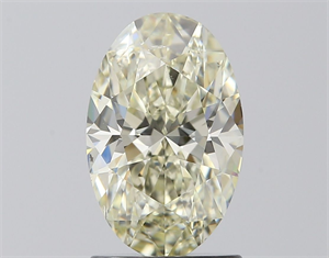 Foto Diamante Natural 1.50 quilates, Ovalado , Color M, claridad SI1 y certificado GIA de