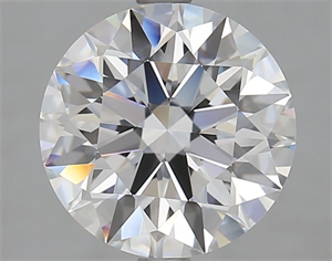 Picture of Lab Grown Diamond 3.23 Carats, Round with Ideal Cut, D Color, FL Clarity and Certified by IGI