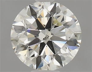 Picture of Natural Diamond 1.06 Carats, Round with Excellent Cut, L Color, SI2 Clarity and Certified by GIA