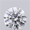 Lab Grown Diamond 0.96 Carats, Round with Ideal Cut, D Color, VVS2 Clarity and Certified by IGI