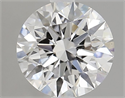 Lab Grown Diamond 2.02 Carats, Round with Ideal Cut, E Color, VVS2 Clarity and Certified by IGI