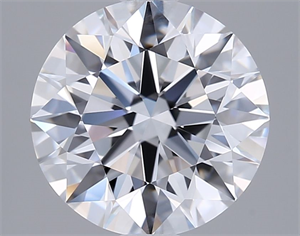 Picture of Lab Grown Diamond 1.99 Carats, Round with Excellent Cut, D Color, IF Clarity and Certified by GIA