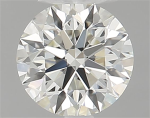 Picture of Natural Diamond 0.40 Carats, Round with Excellent Cut, K Color, IF Clarity and Certified by GIA